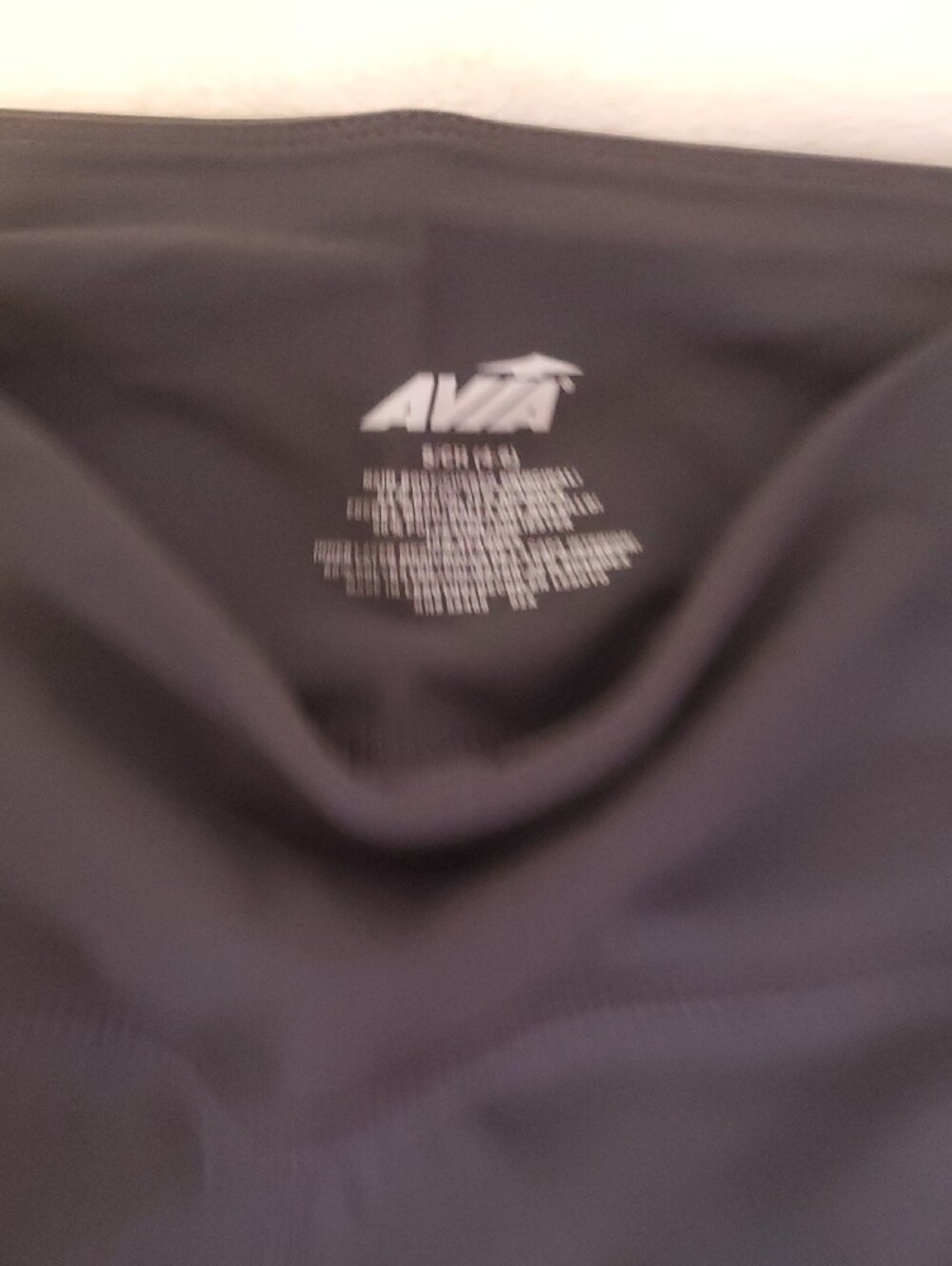 Avia Black Leggings with Lavender Side Panels - Picture 5 of 8